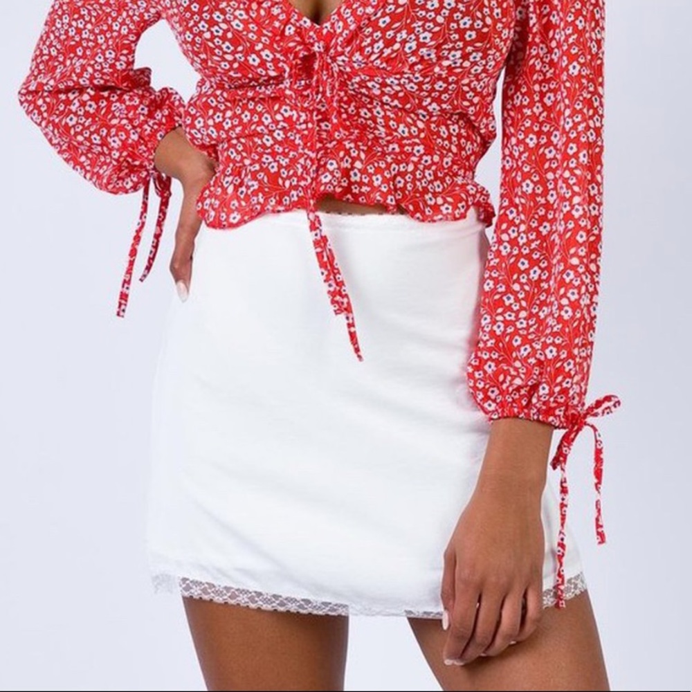 Princess Polly Marlene skirt in white